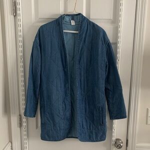 Marine Layer Light Blue Quilted Jacket